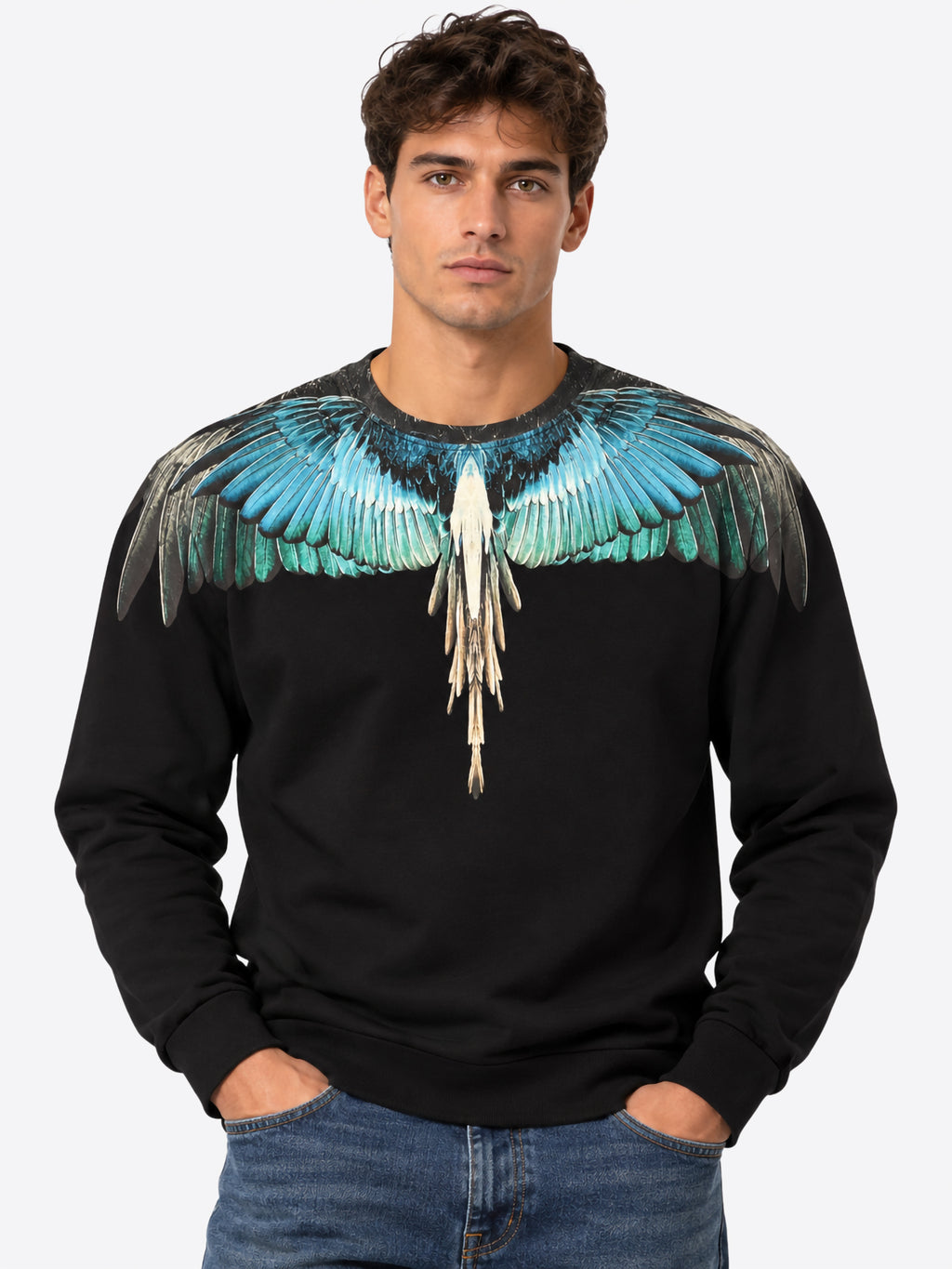 Felpa COUNTY OF MILAN da Uomo - nero SW055110 BLACK