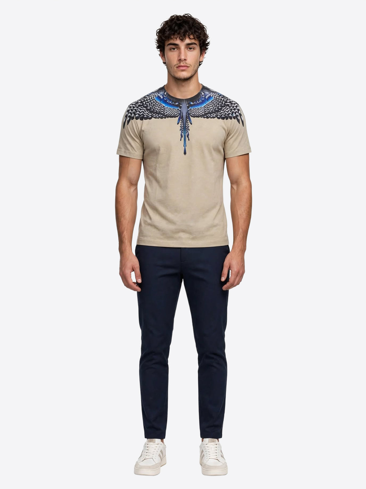 T-shirt COUNTY OF MILAN da Uomo - beige TH040092 SAND