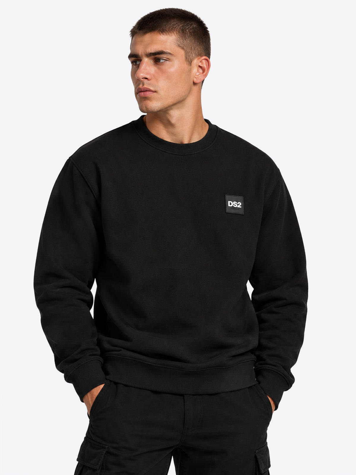 Felpa giro DS2 da Uomo - nero F62A315NERO
