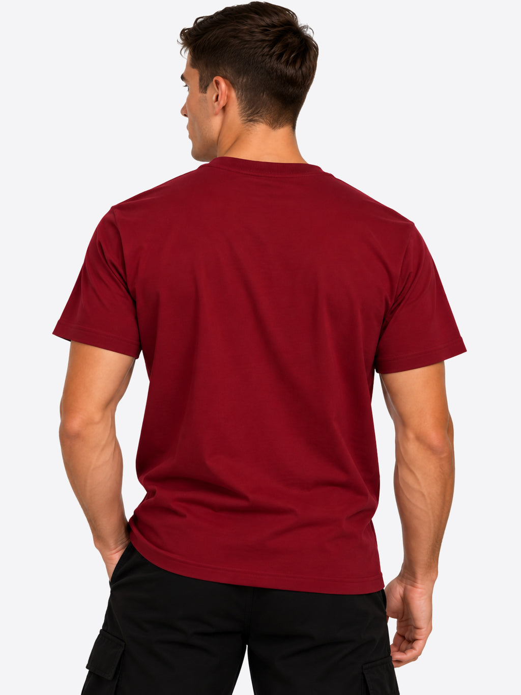 T-shirt DS2 da Uomo - rosso F62A323BORDEAUX