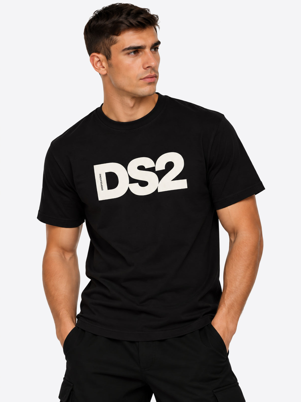T-shirt DS2 da Uomo - nero F62A323NERO