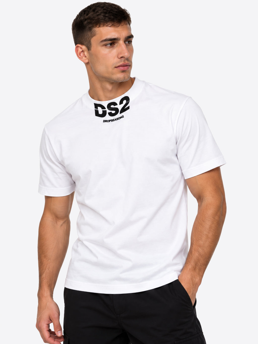 T-shirt DS2 da Uomo - bianco F62A389BIANCO