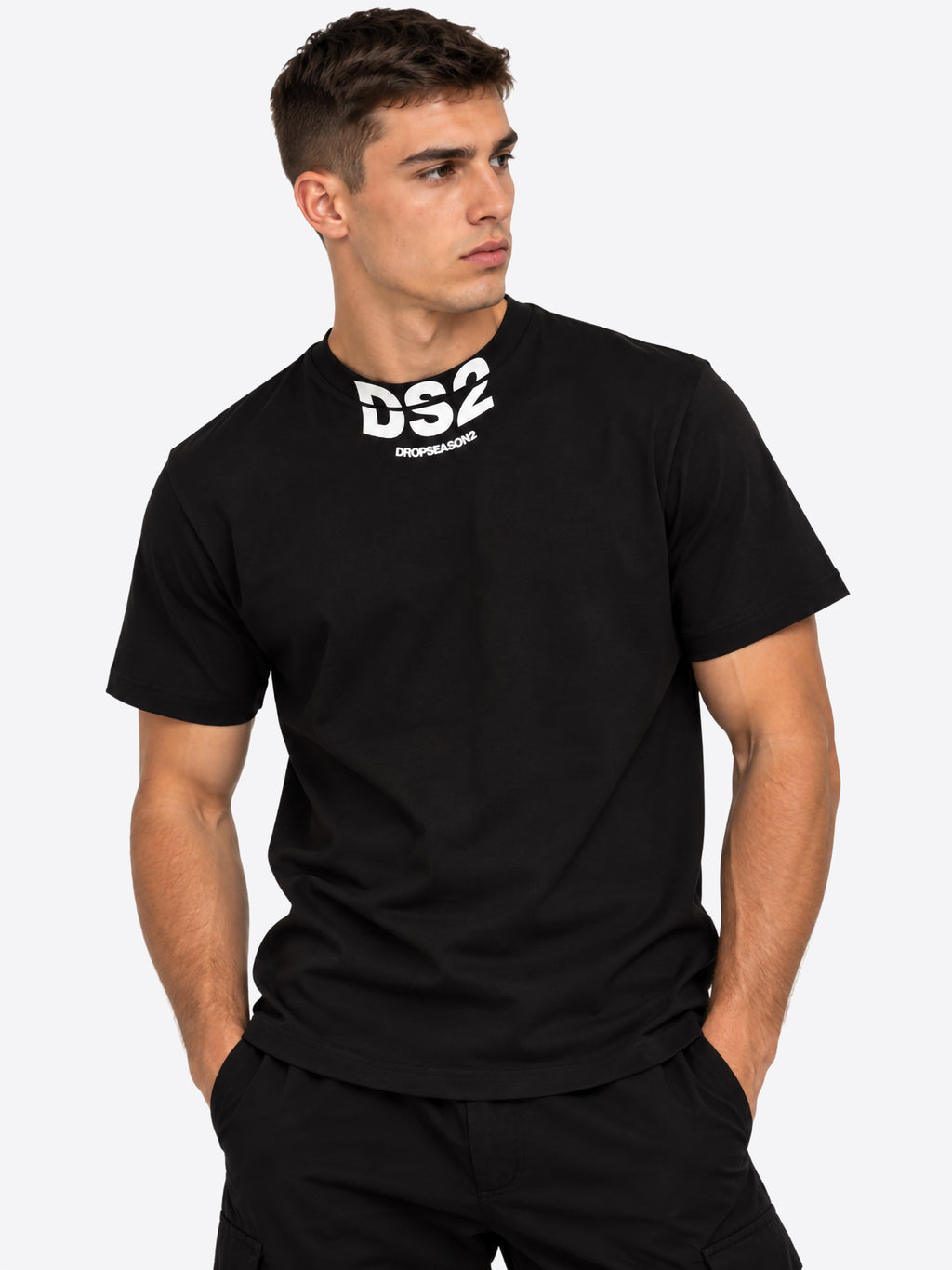 T-shirt DS2 da Uomo - nero F62A389NERO