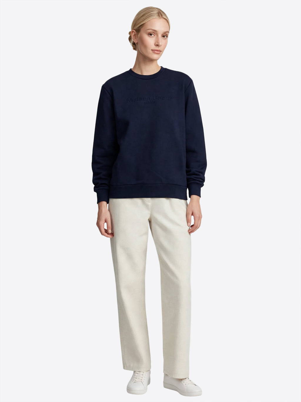 Felpa giro GAELLE da Donna - blu GAABW11308BL07