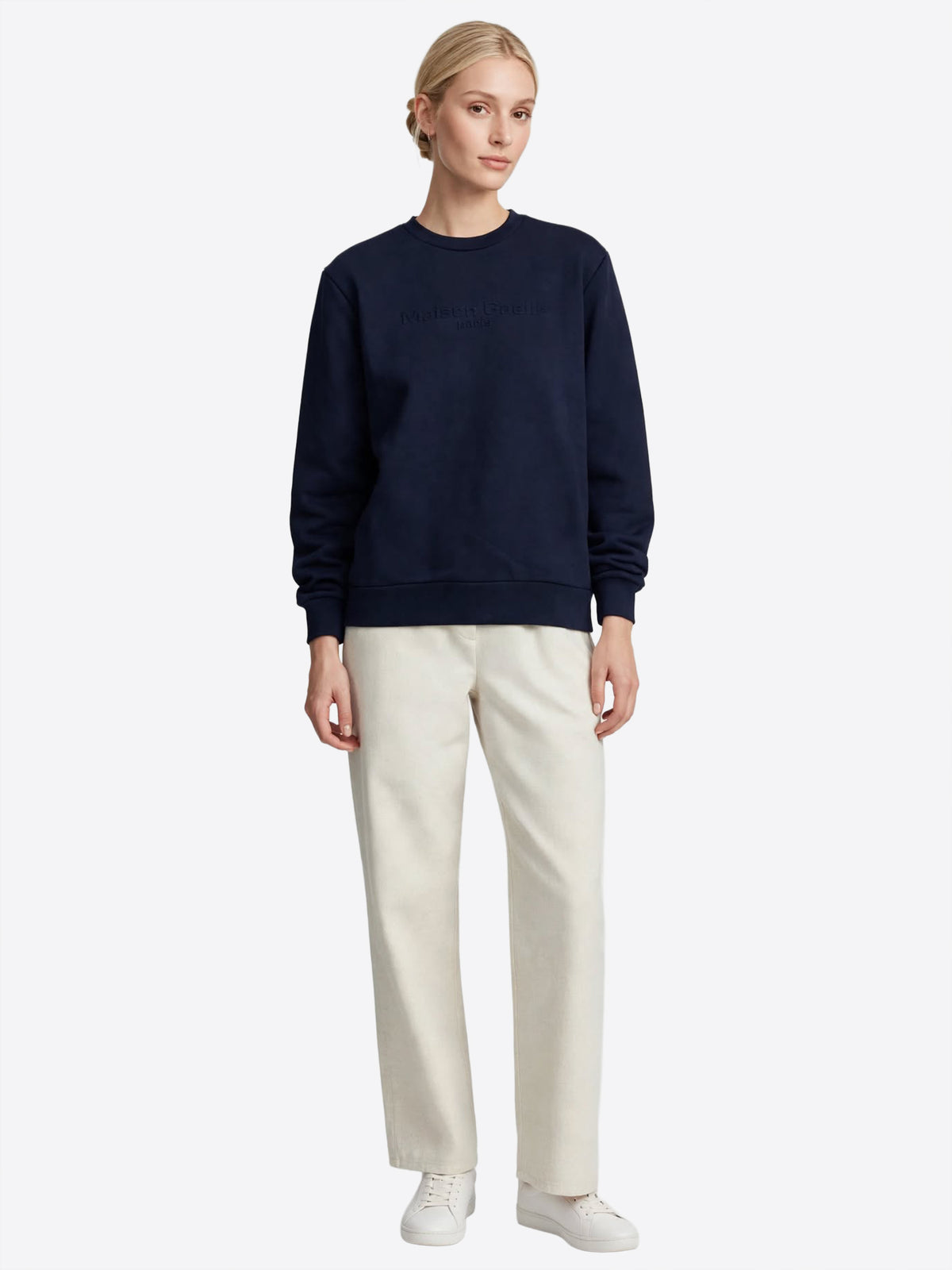 Felpa giro GAELLE da Donna - blu GAABW11308BL07