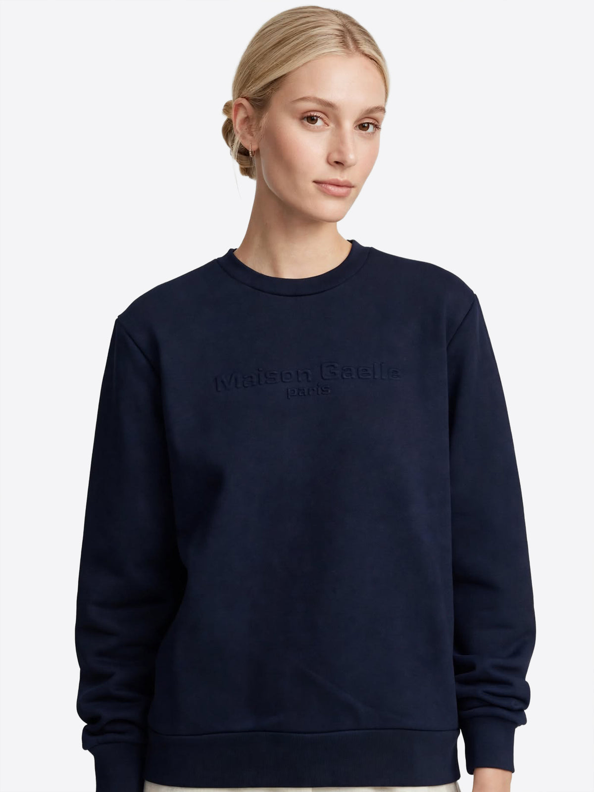 Felpa giro GAELLE da Donna - blu GAABW11308BL07