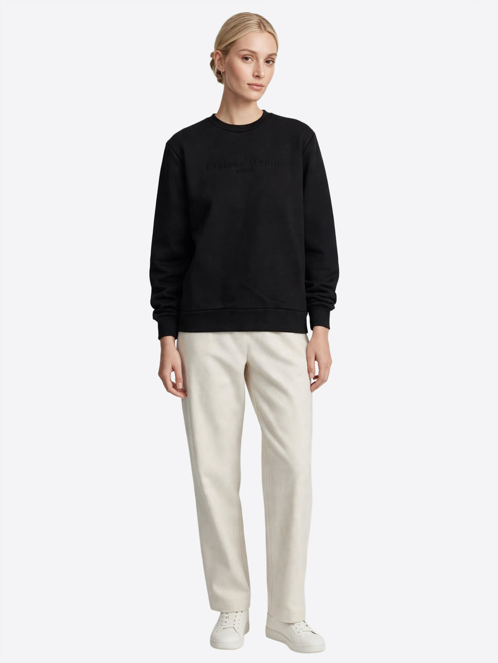 Felpa giro GAELLE da Donna - nero GAABW11308NE01