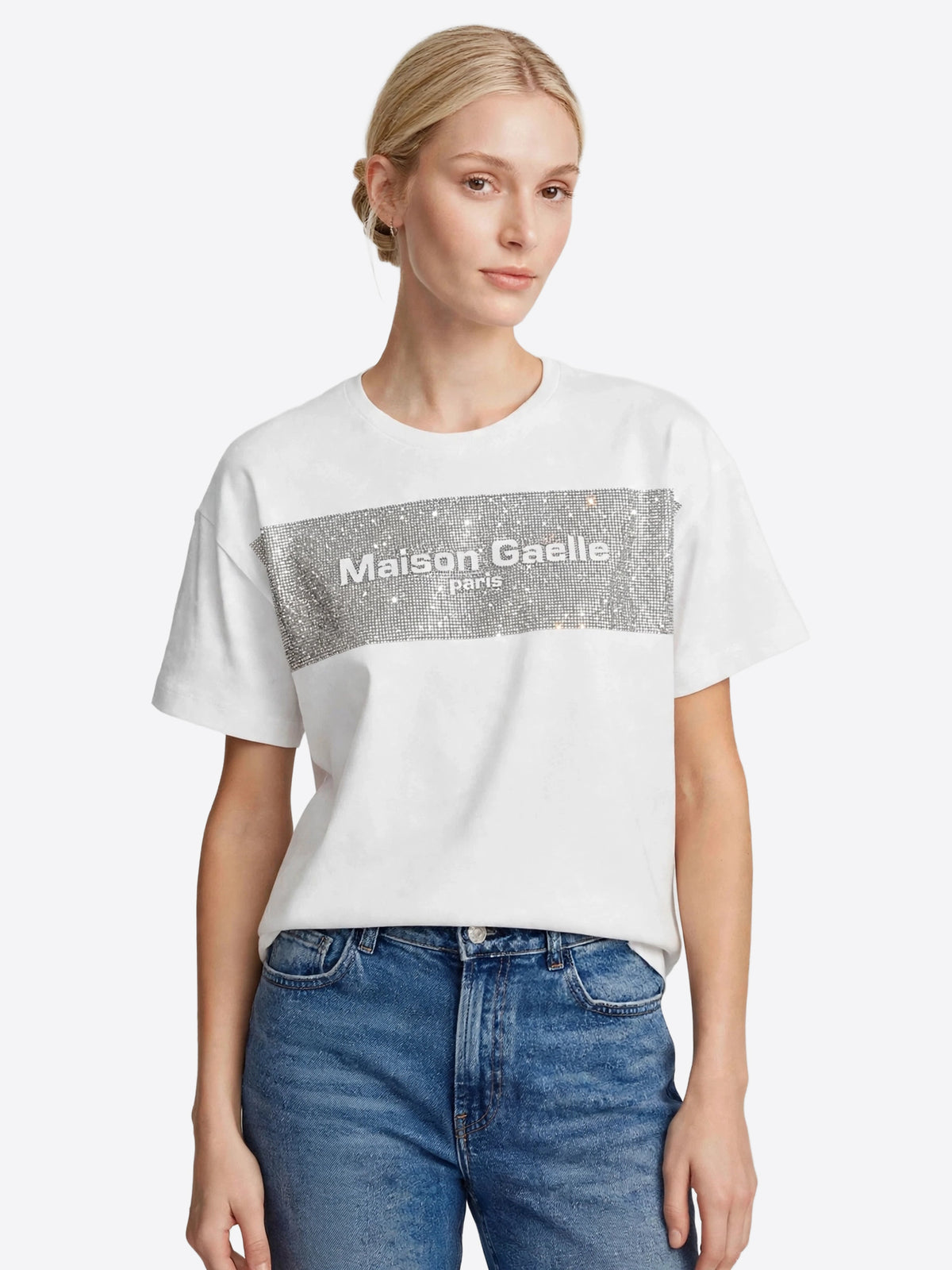 T-shirt GAELLE da Donna - bianco GAABW11329BI02 BIANCO
