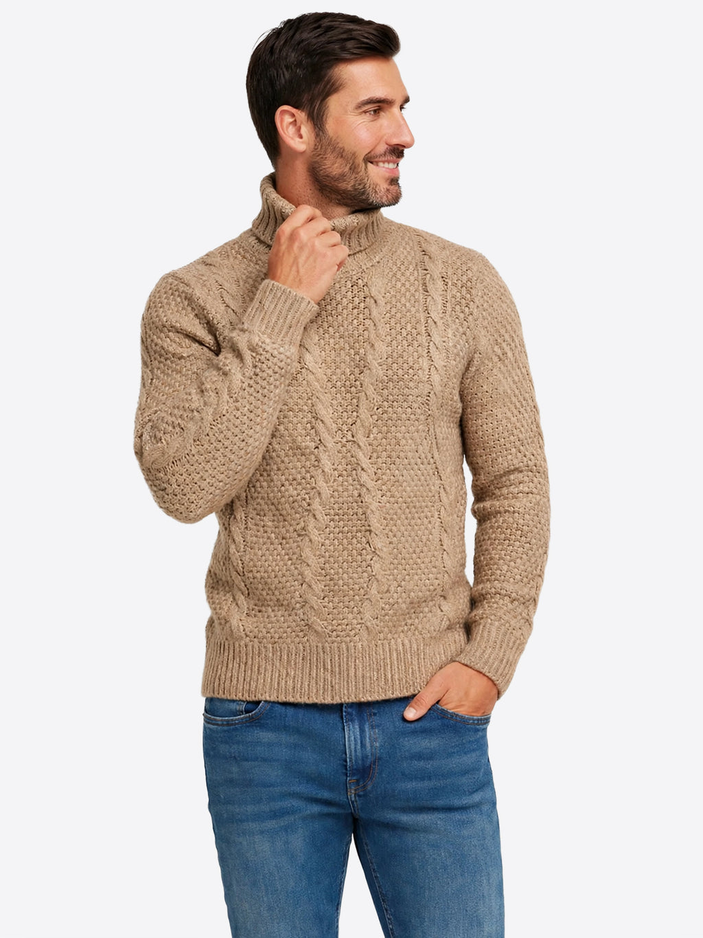 Maglia GIANNI LUPO da Uomo - beige BW793-F26BEIGE