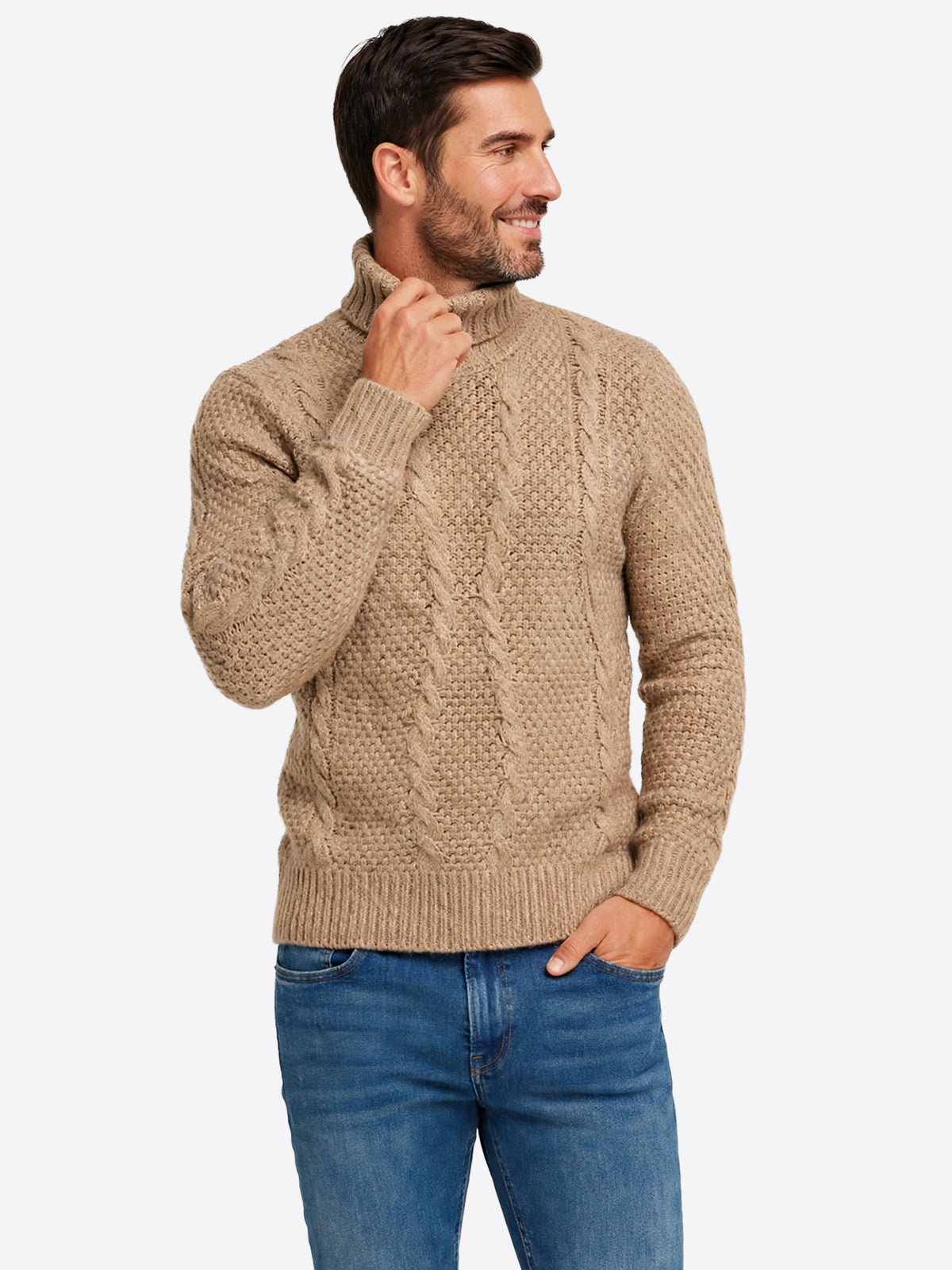 Maglia GIANNI LUPO da Uomo - beige BW793-F26BEIGE
