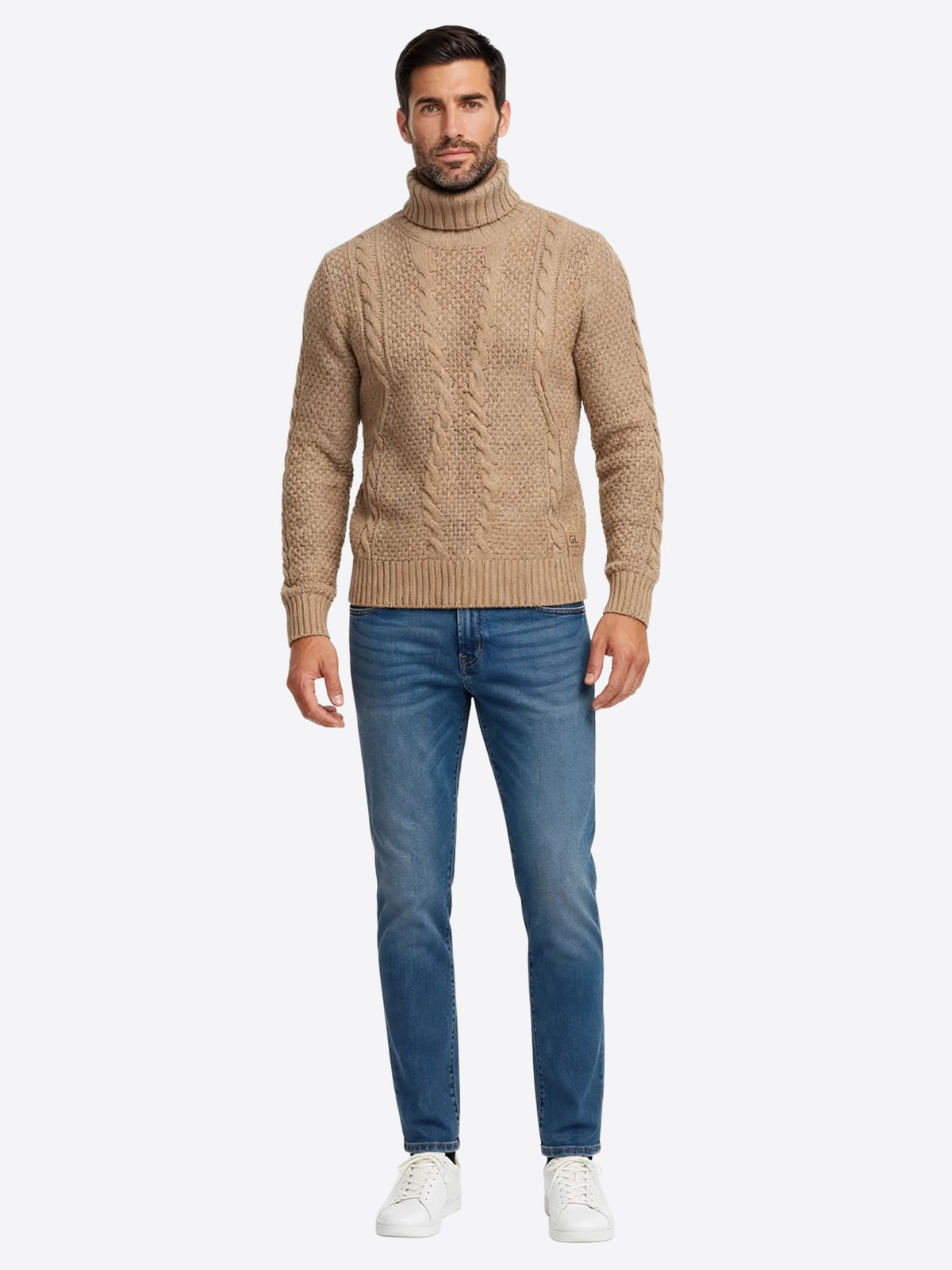 Maglia GIANNI LUPO da Uomo - beige BW793-F26BEIGE