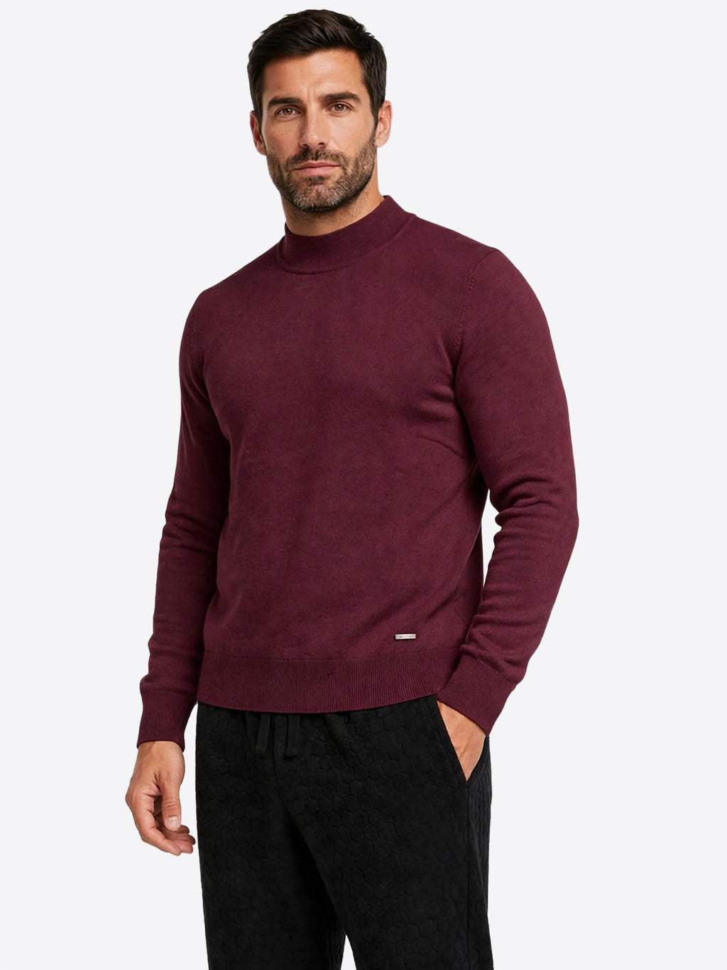 Maglia GIANNI LUPO da Uomo - rosso GL0032S-F26BORDEAUX