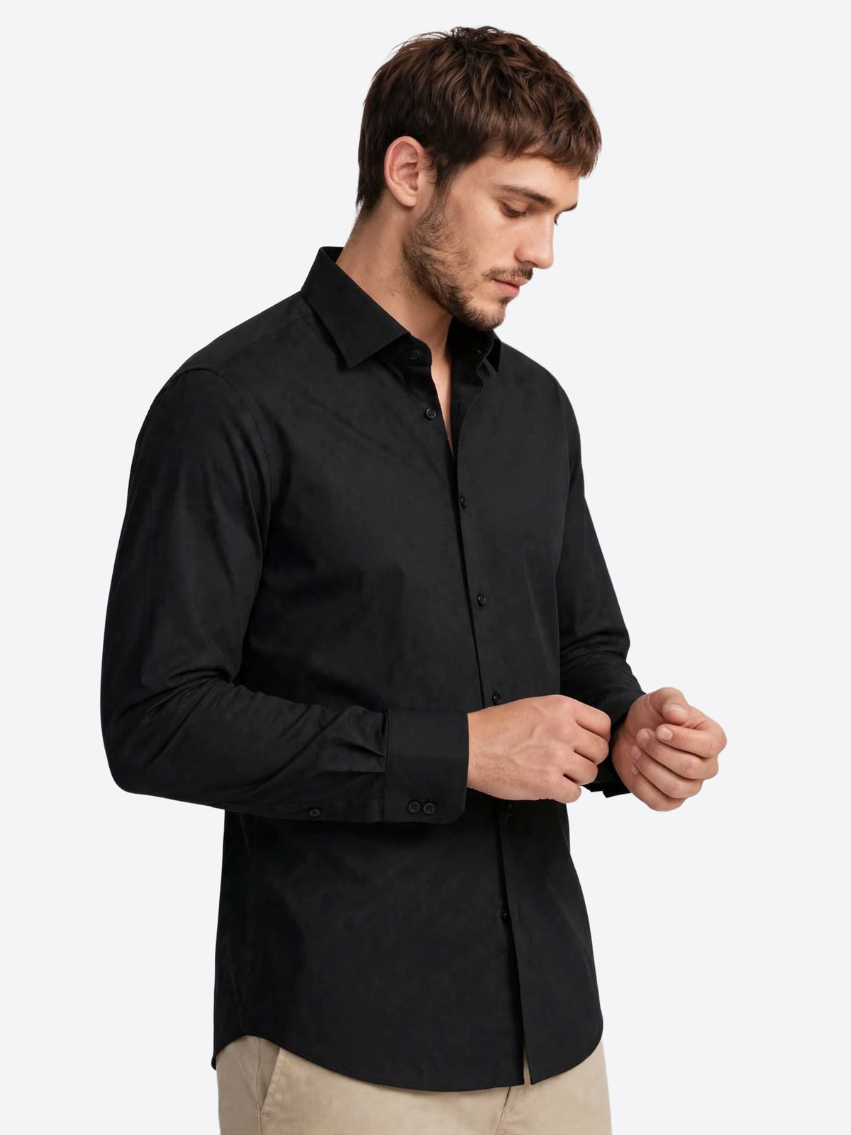 Camicia GIANNI LUPO da Uomo - nero GL1011TB-F26BLK