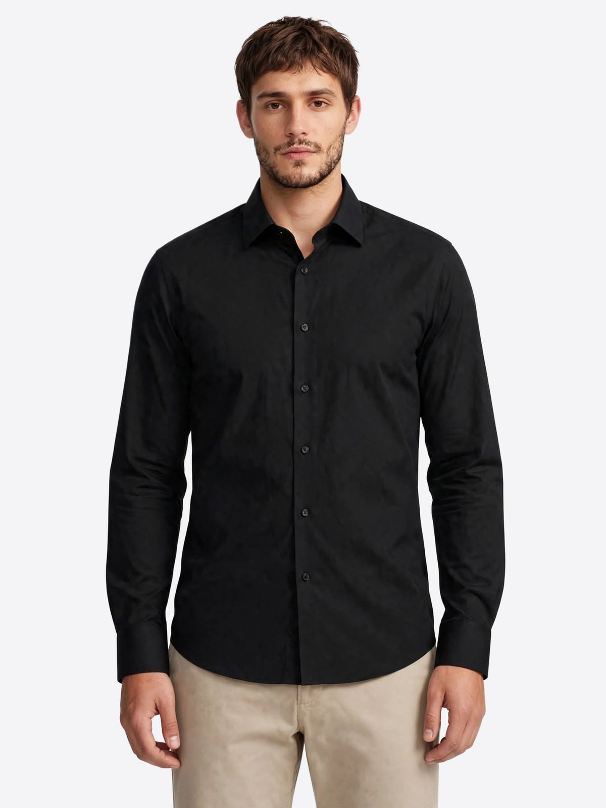 Camicia GIANNI LUPO da Uomo - nero GL1011TB-F26BLK
