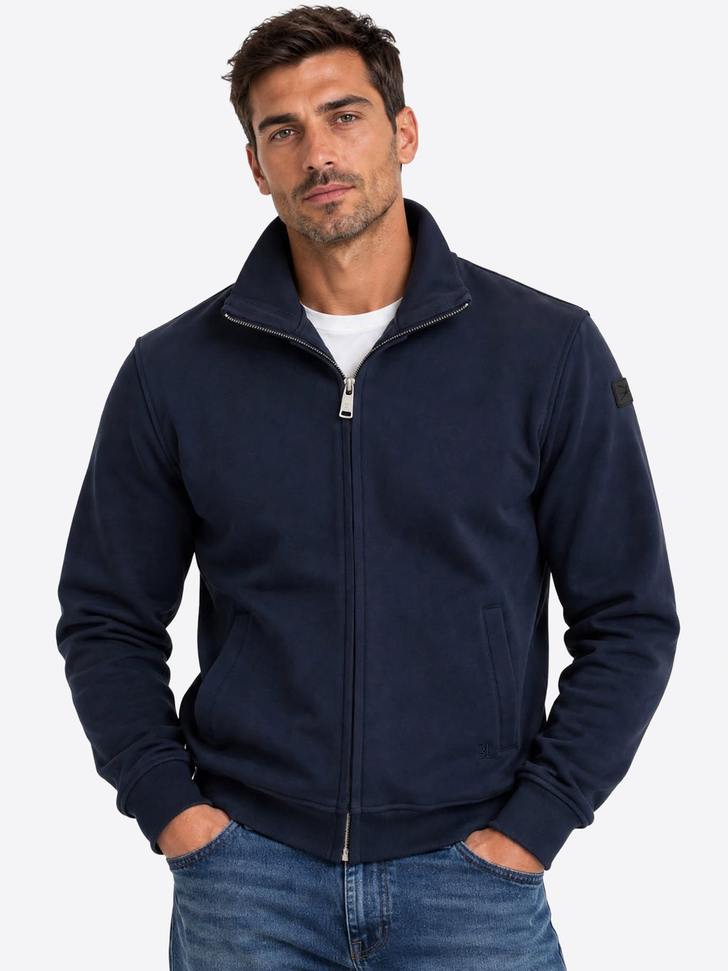 Felpa GIANNI LUPO da Uomo - blu GL2313FNAVY
