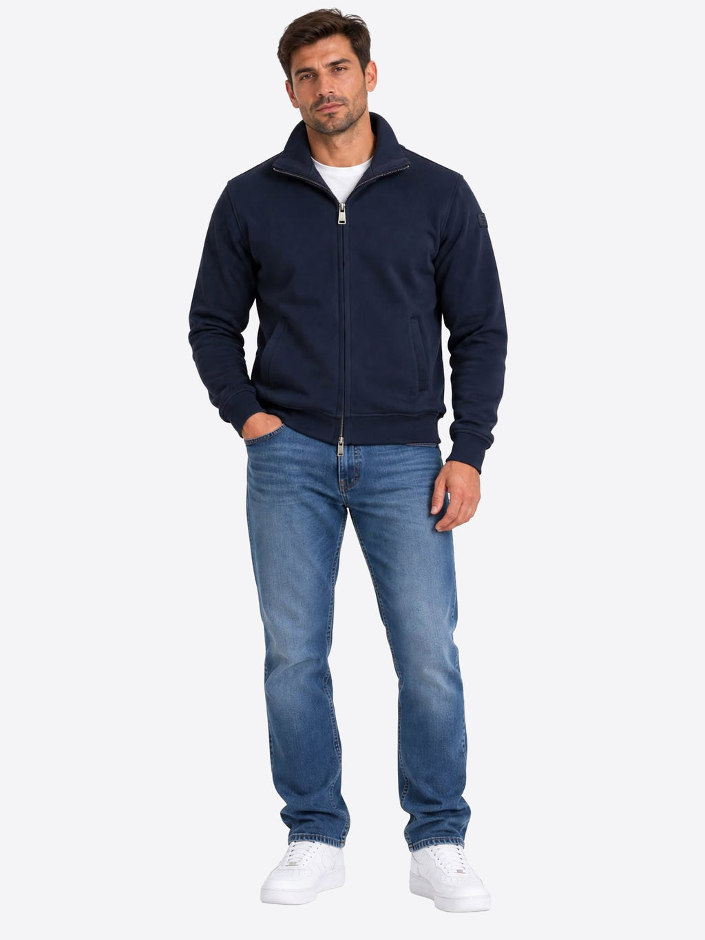 Felpa GIANNI LUPO da Uomo - blu GL2313FNAVY