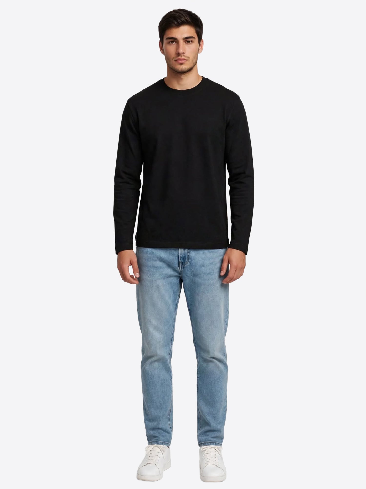 Long-shirt GIANNI LUPO da Uomo - nero GL2315FBLK