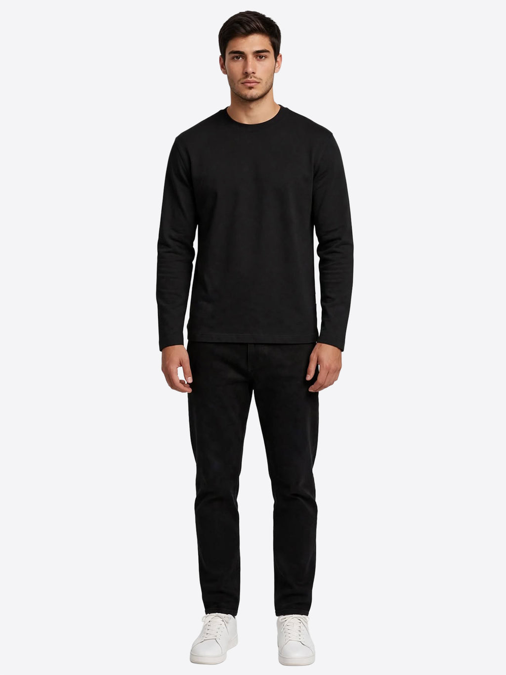 Long-shirt GIANNI LUPO da Uomo - nero GL2315FBLK