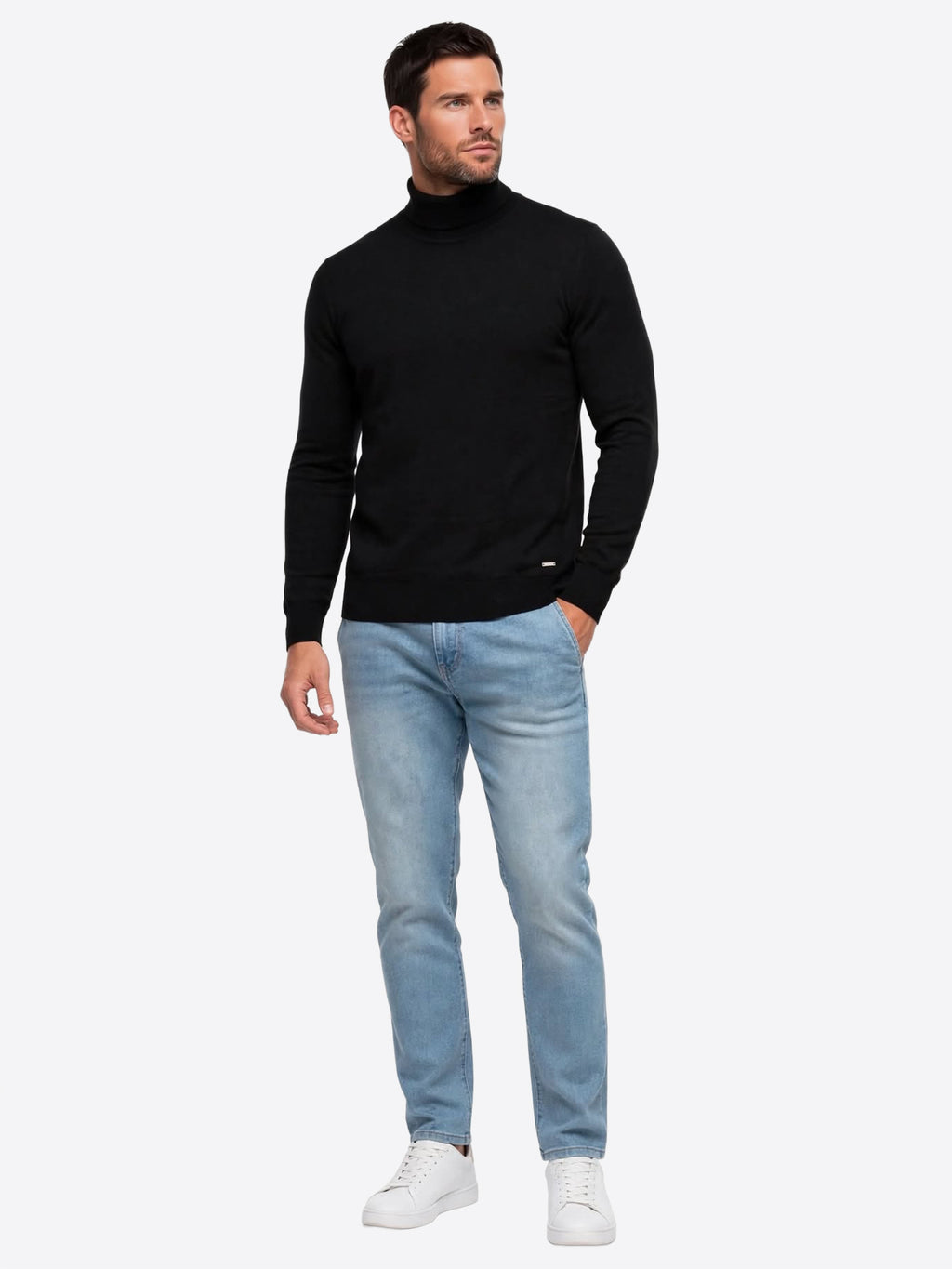 Maglia GIANNI LUPO da Uomo - nero GL33500-F26BLK