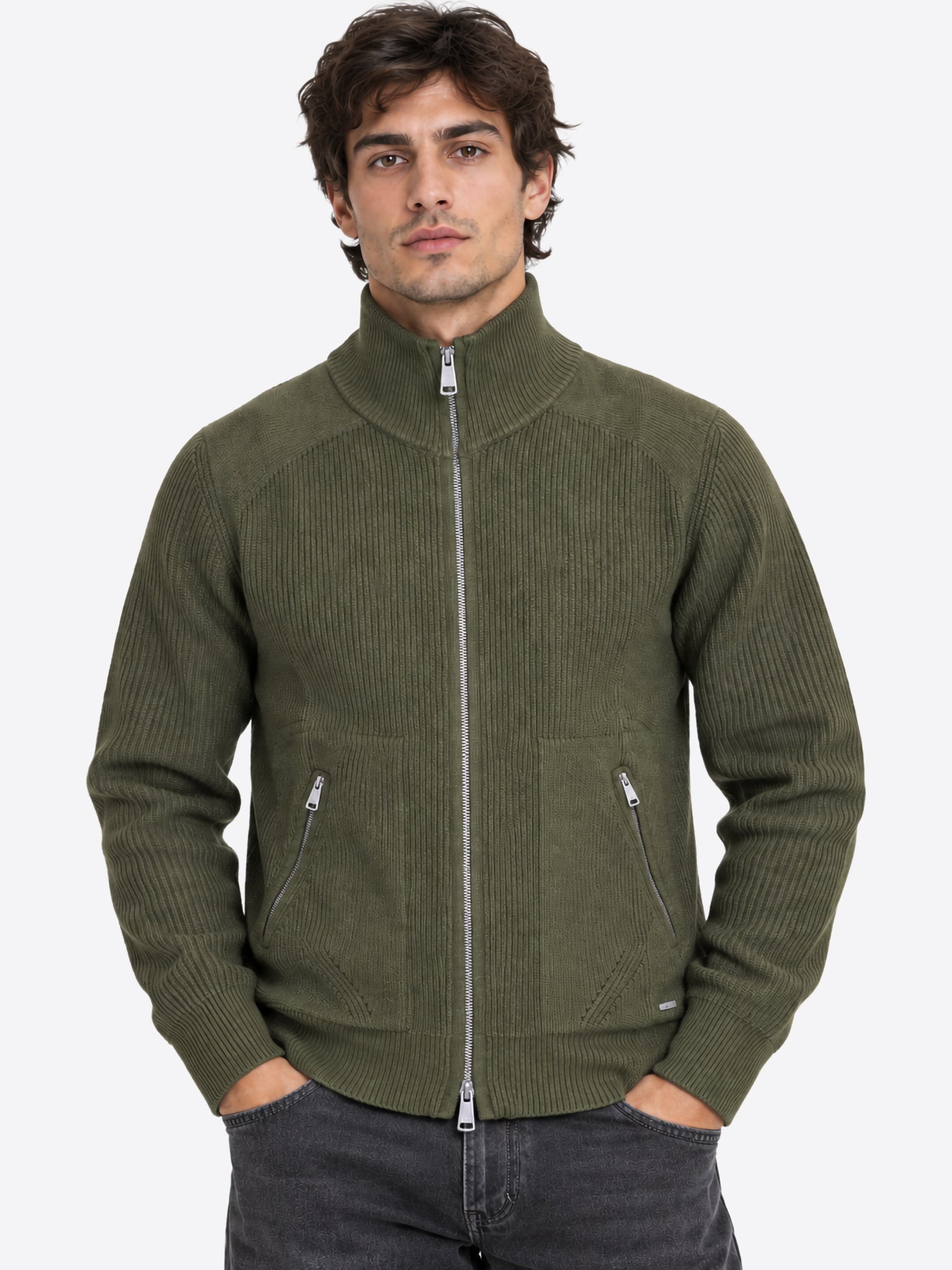 Maglia GIANNI LUPO da Uomo - verde GL35051-F26MILITARY