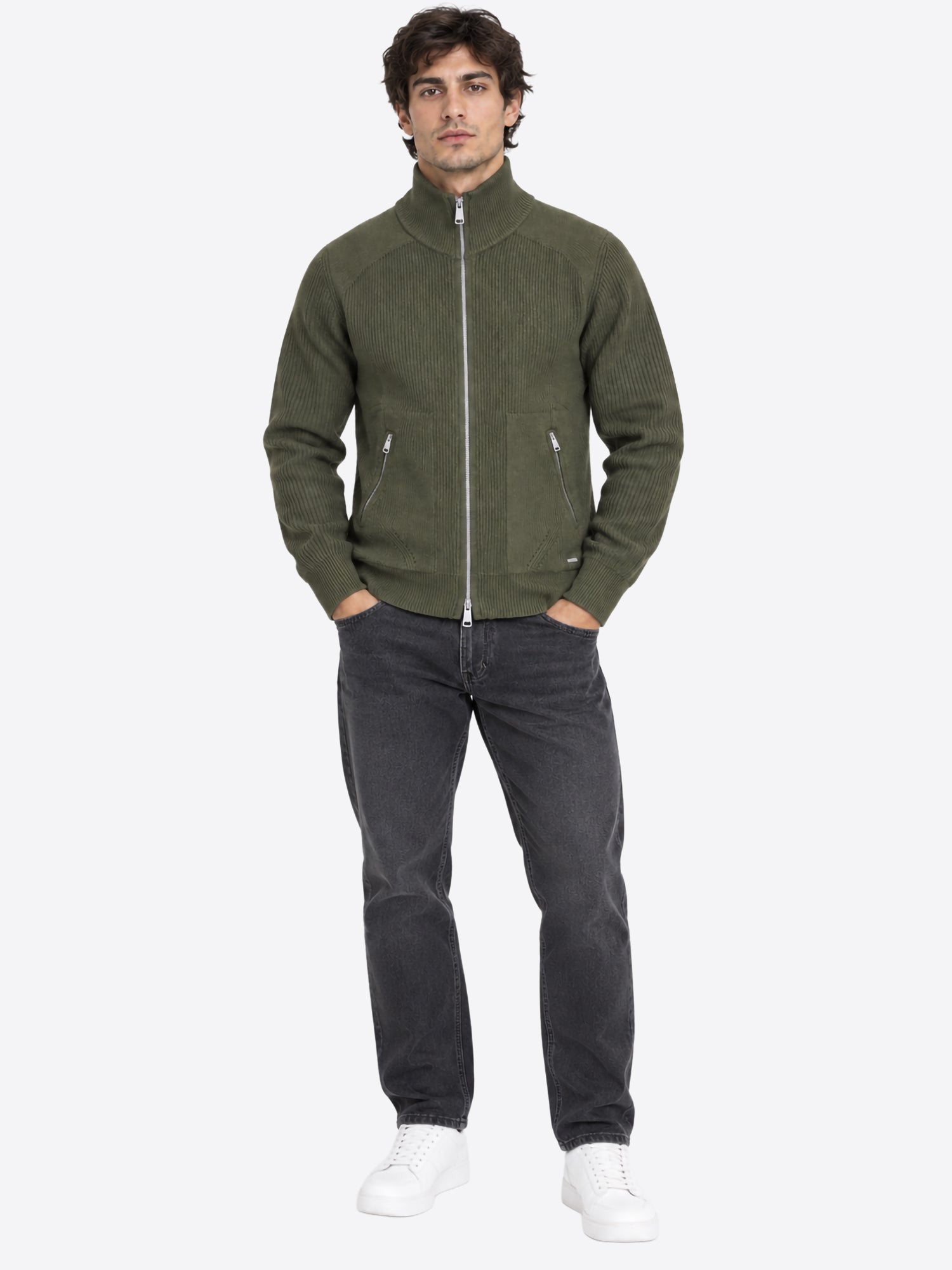 Maglia GIANNI LUPO da Uomo - verde GL35051-F26MILITARY