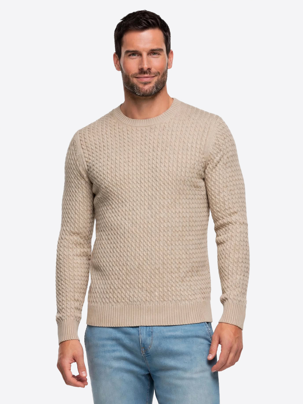 Maglia GIANNI LUPO da Uomo - beige GL35071-F26CAMEL