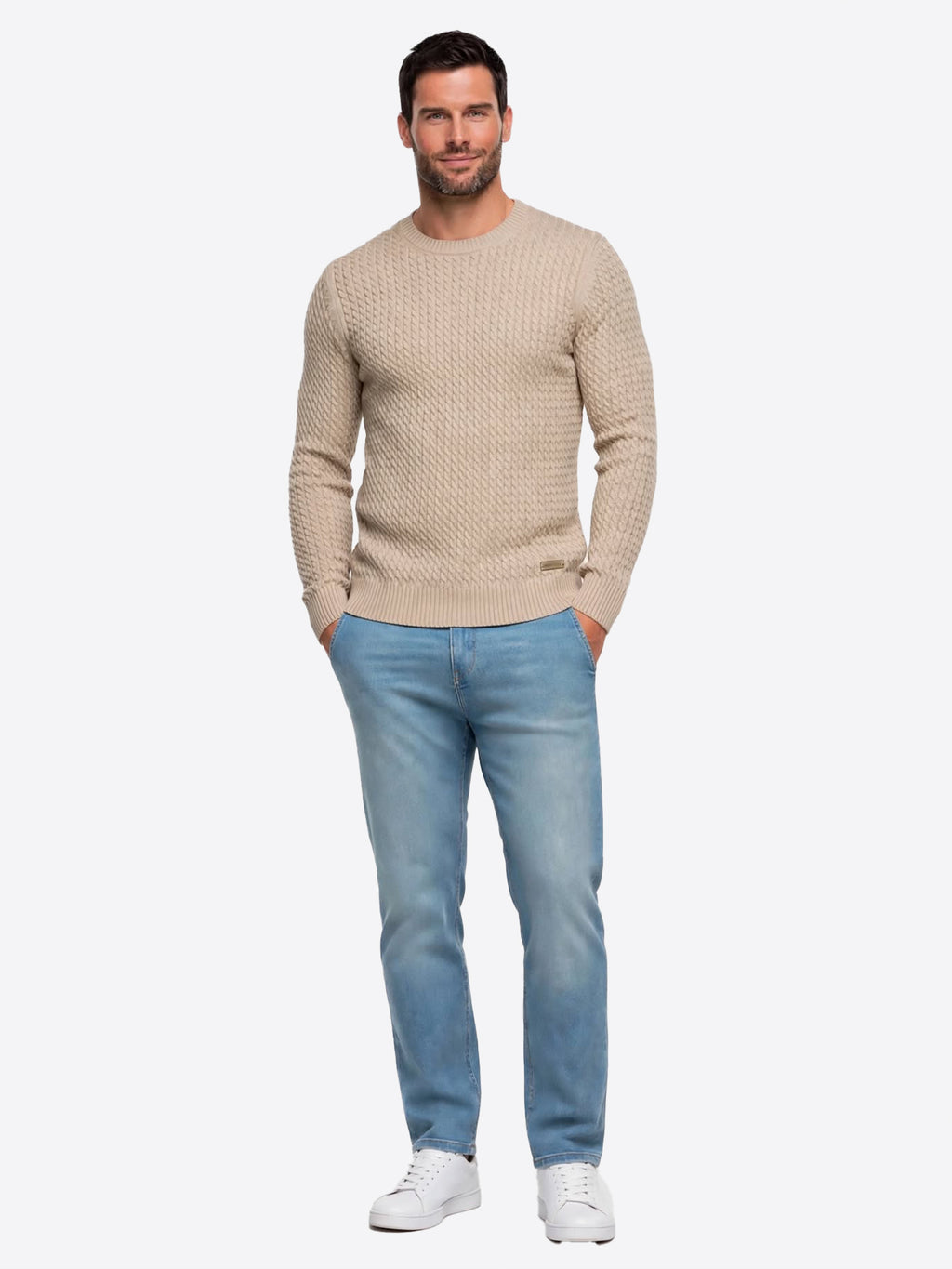 Maglia GIANNI LUPO da Uomo - beige GL35071-F26CAMEL