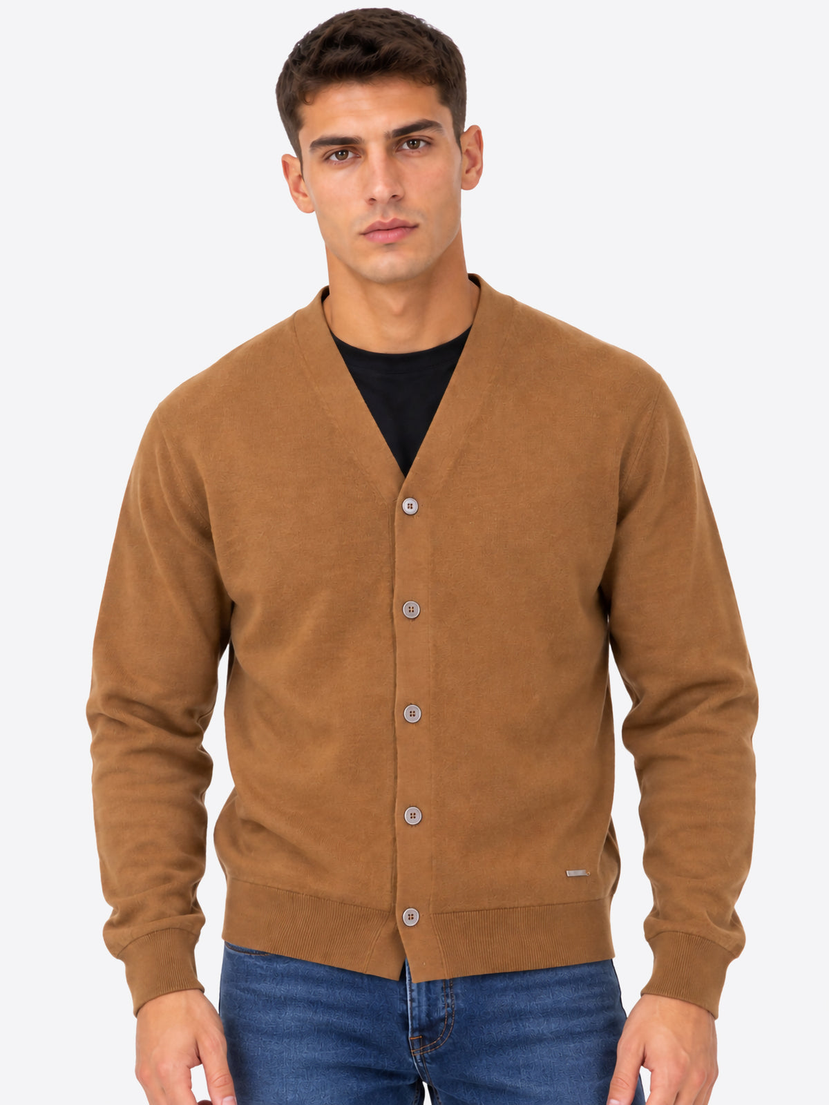 Cardigan GIANNI LUPO da Uomo - beige GL513S-F26BISCOTTO