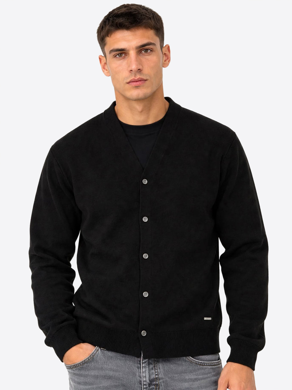 Cardigan GIANNI LUPO da Uomo - nero GL513S-F26BLK