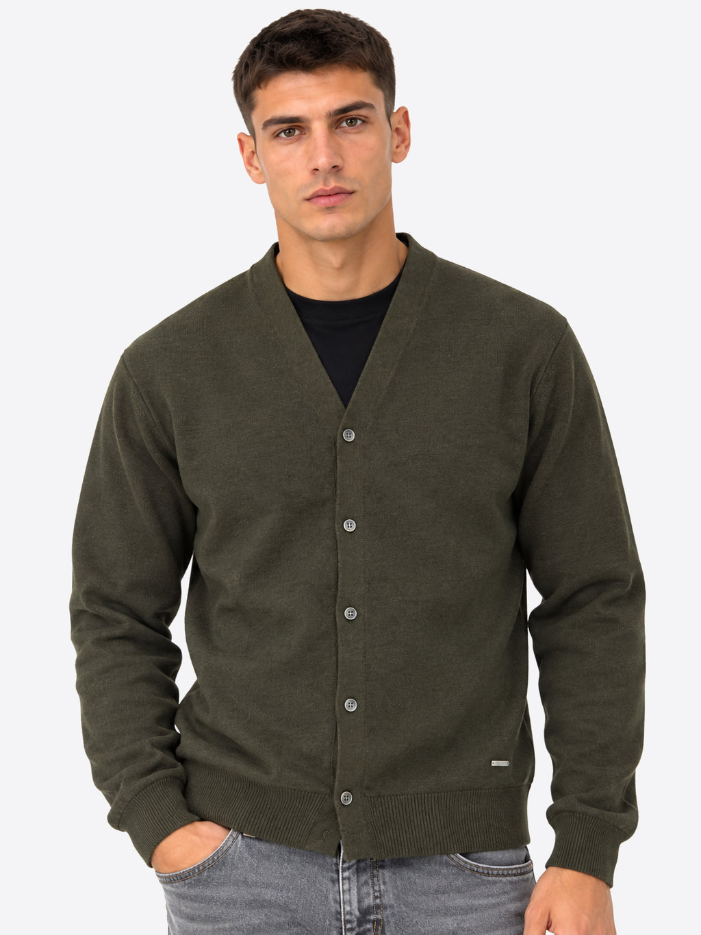 Cardigan GIANNI LUPO da Uomo - verde GL513S-F26MILITARY