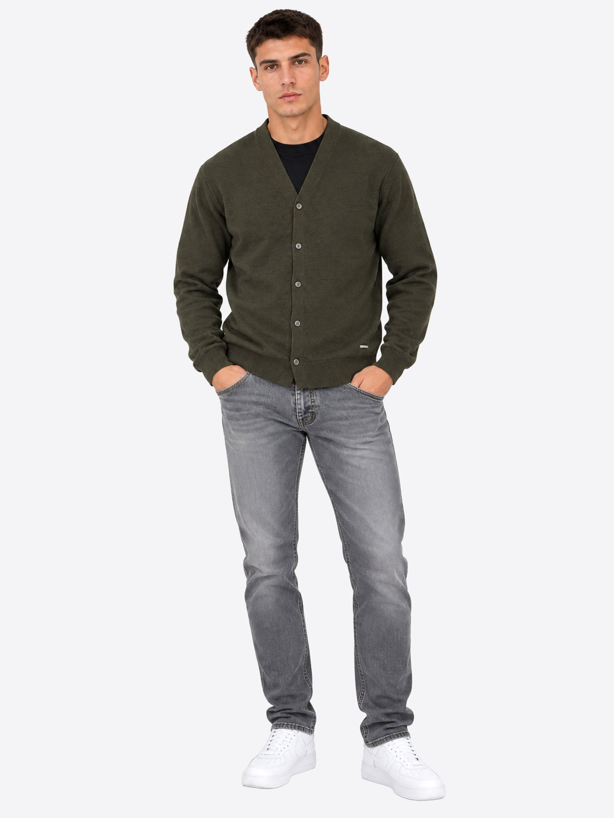 Cardigan GIANNI LUPO da Uomo - verde GL513S-F26MILITARY