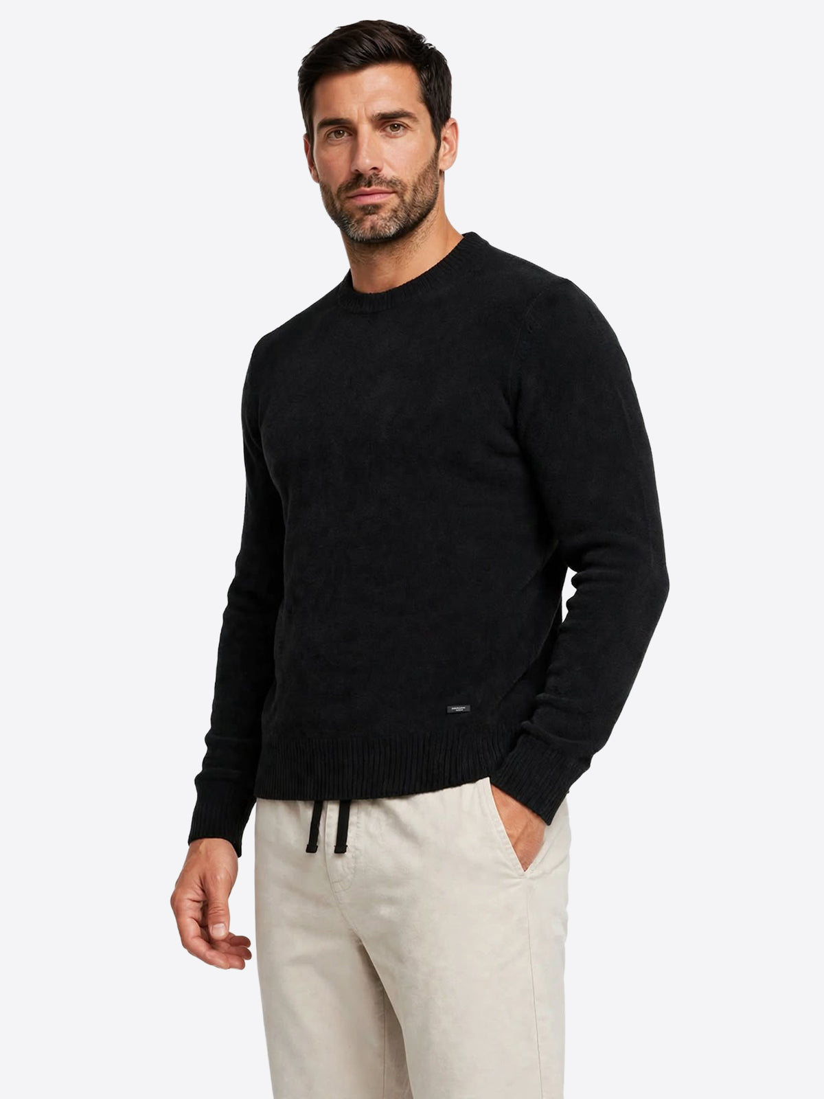 Maglia GIANNI LUPO da Uomo - nero GL535-F26BLK
