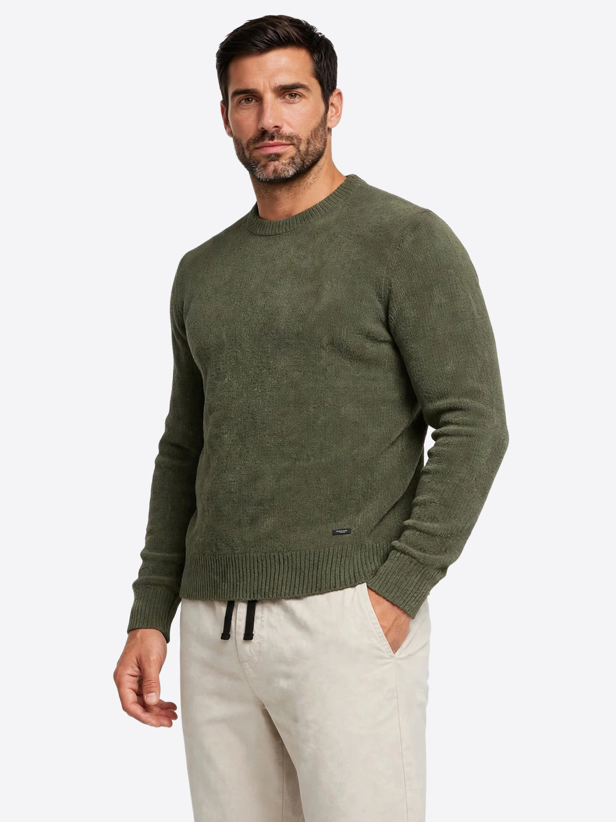 Maglia GIANNI LUPO da Uomo - verde GL535-F26MILITARY