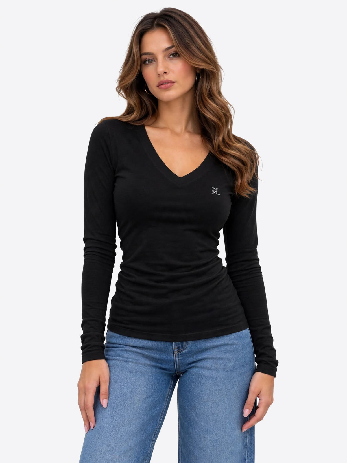 Long-shirt GL FOR HER da Donna - nero GLD210RXBLK