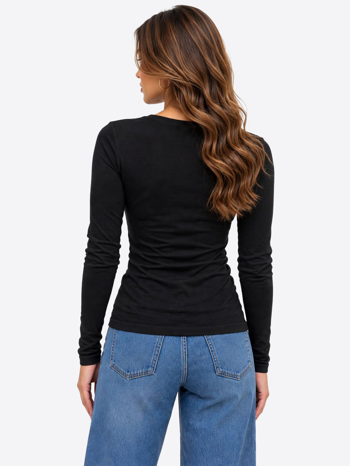Long-shirt GL FOR HER da Donna - nero GLD210RXBLK