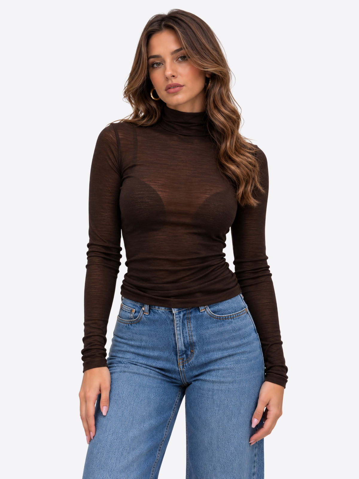 Long-shirt GL FOR HER da Donna - marrone GLD218RXDBROWN