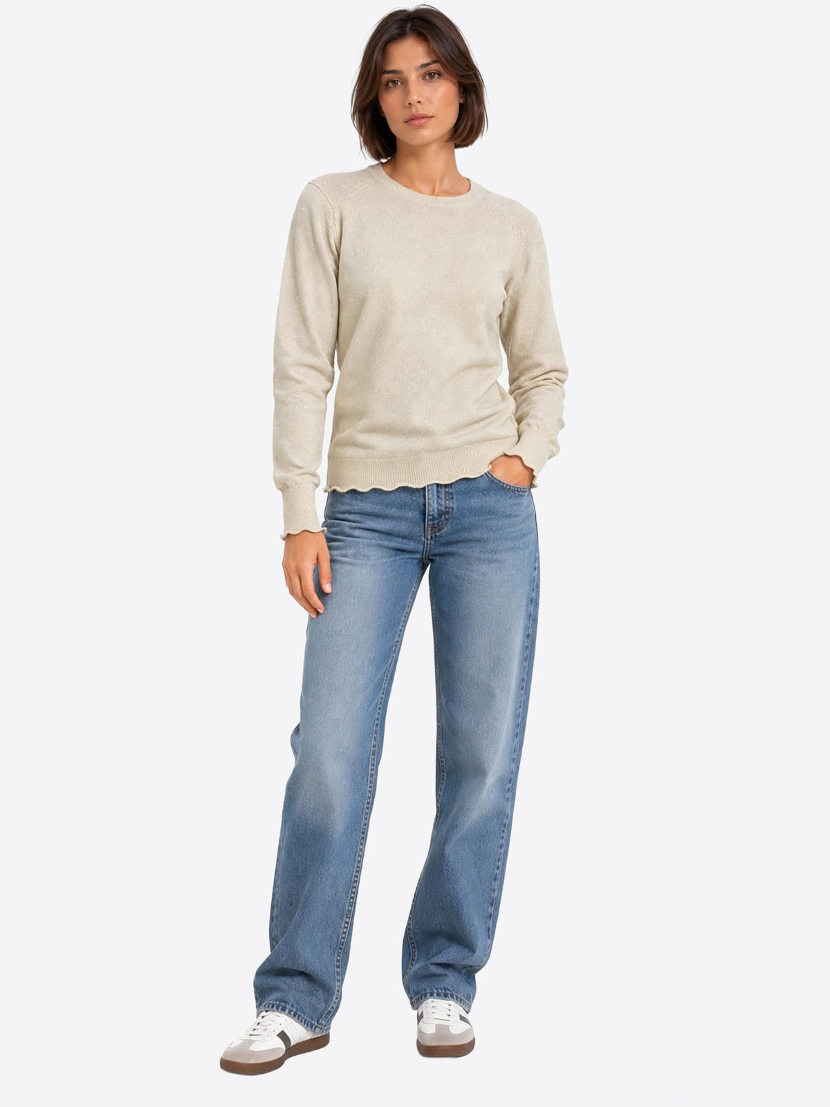 Maglia GL FOR HER da Donna - beige GLD3018HBEIGE