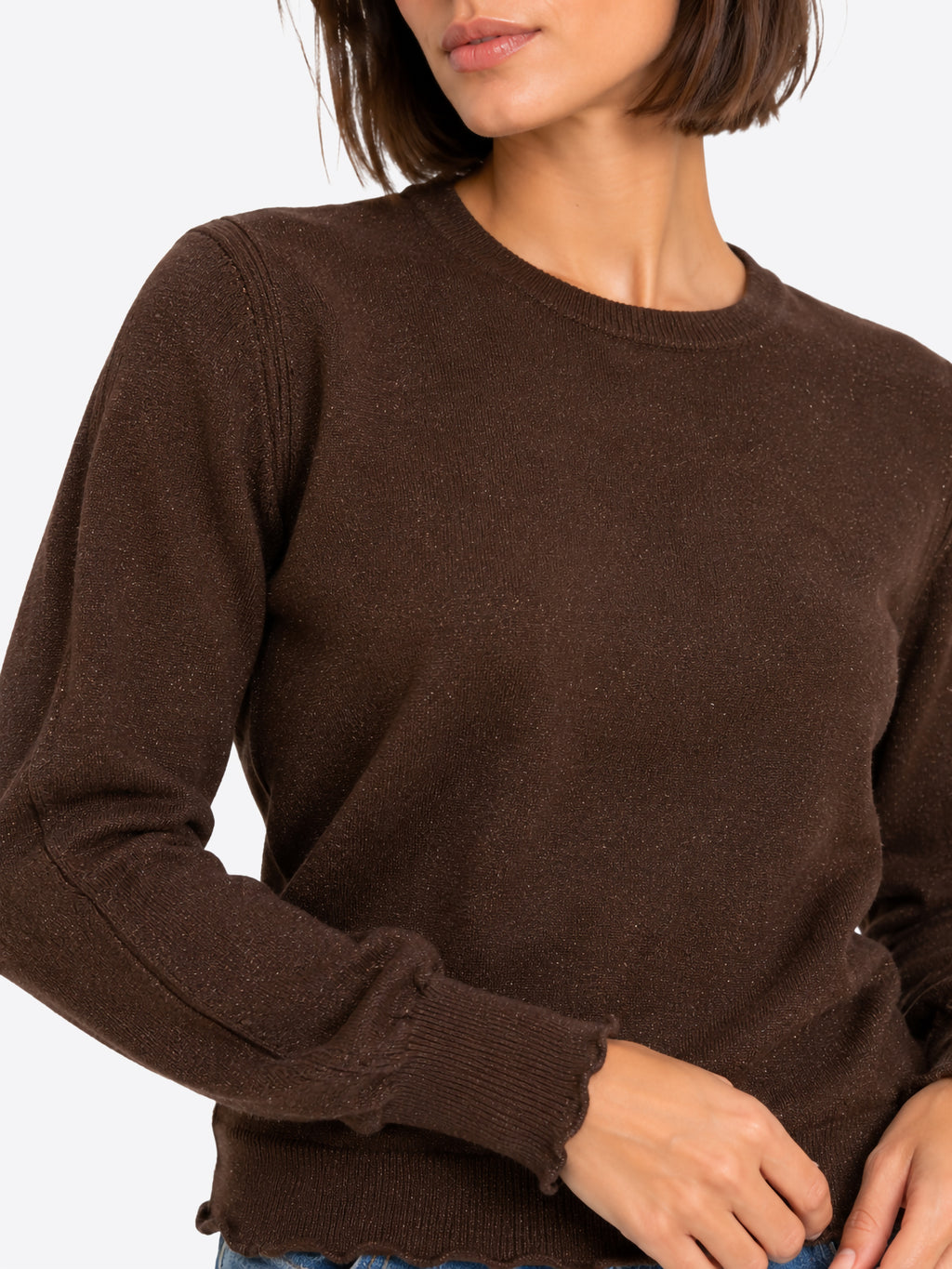 Maglia GL FOR HER da Donna - marrone GLD3018HDBROWN