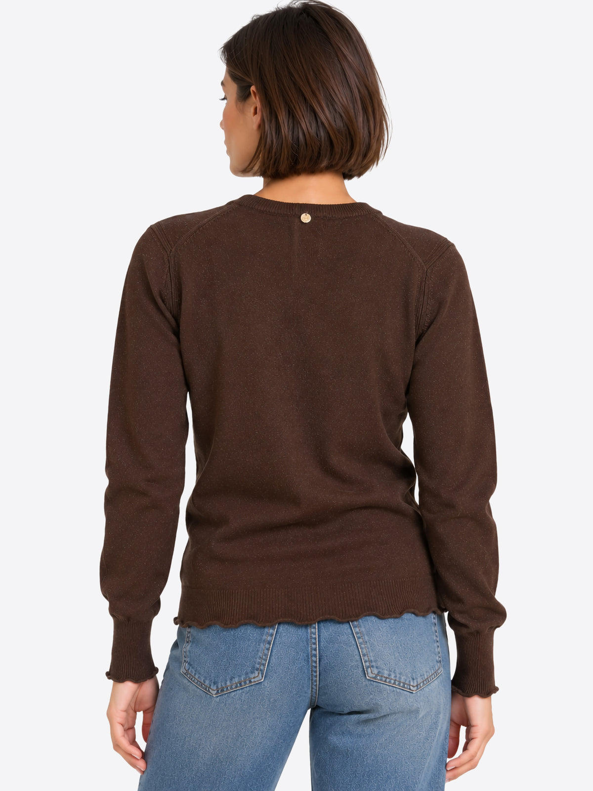 Maglia GL FOR HER da Donna - marrone GLD3018HDBROWN
