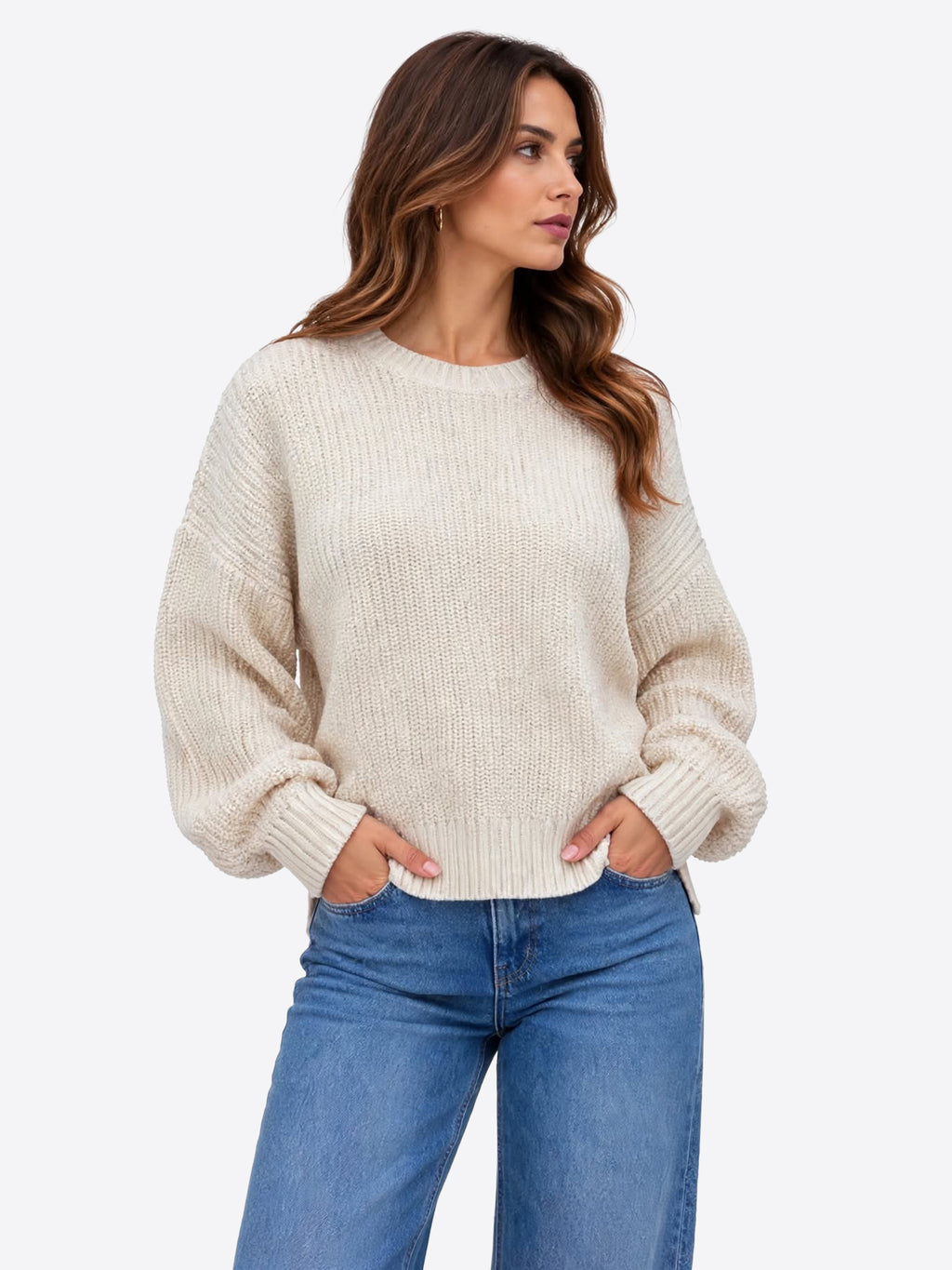 Maglione GL FOR HER da Donna - bianco GLD3047HCREAM