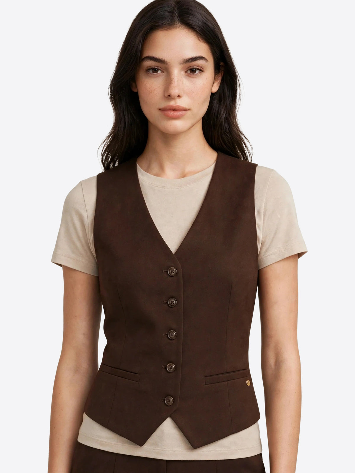 Gilet GL FOR HER da Donna - marrone GLD9026JWDARK BROWN