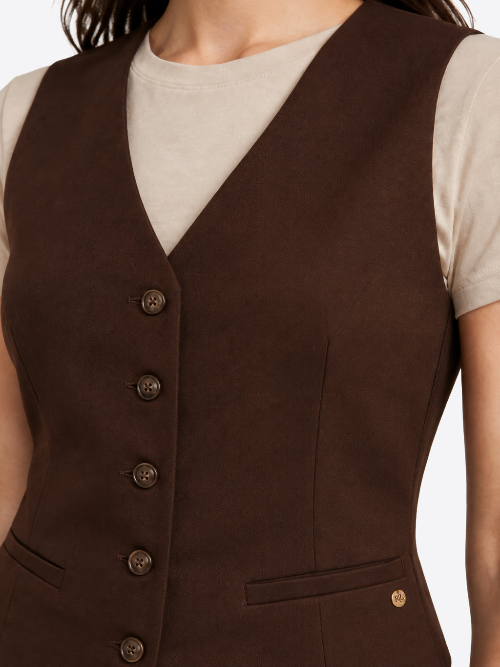 Gilet GL FOR HER da Donna - marrone GLD9026JWDARK BROWN