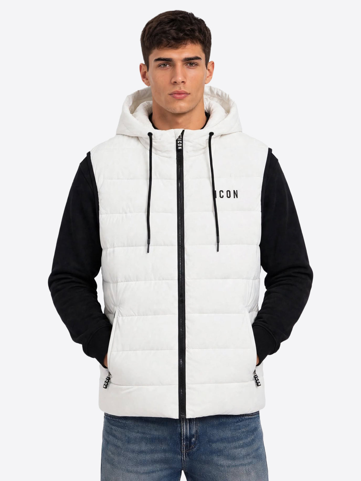 Piumino Smanicato ICON da Uomo - bianco IUPREJ001CWHT
