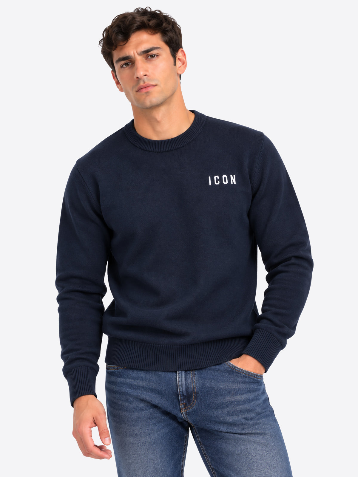 Maglione ICON da Uomo - blu IUPREM003BLU