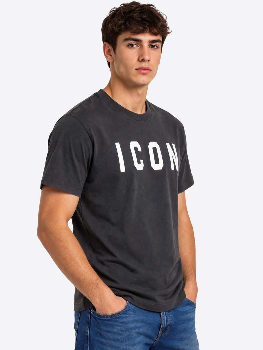 T-shirt ICON da Uomo - grigio IUT001CPIOMBO