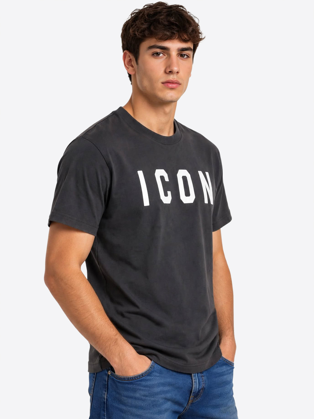 T-shirt ICON da Uomo - grigio IUT001CPIOMBO