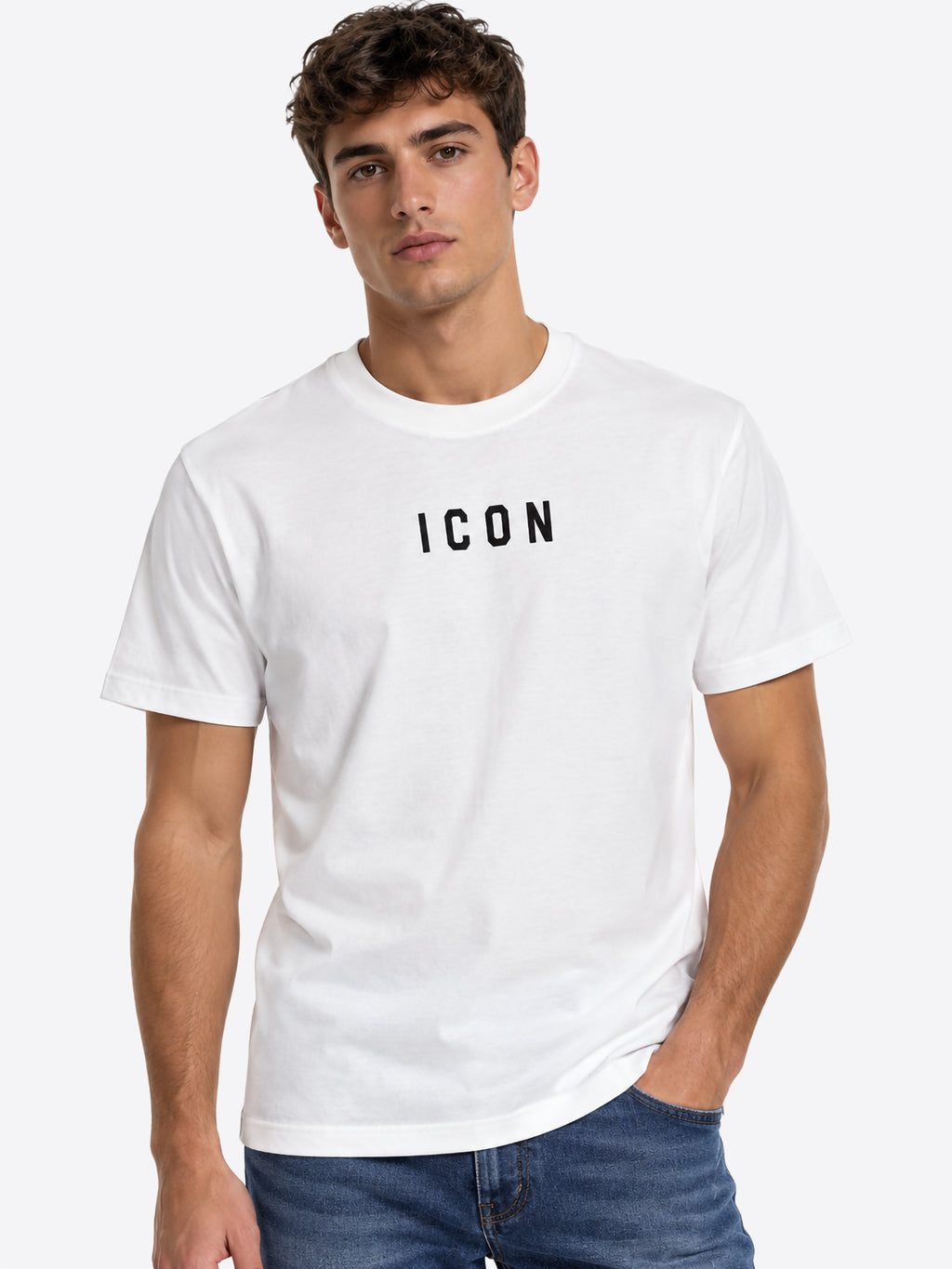 T-shirt ICON da Uomo - bianco IUT002CBIANCONERO