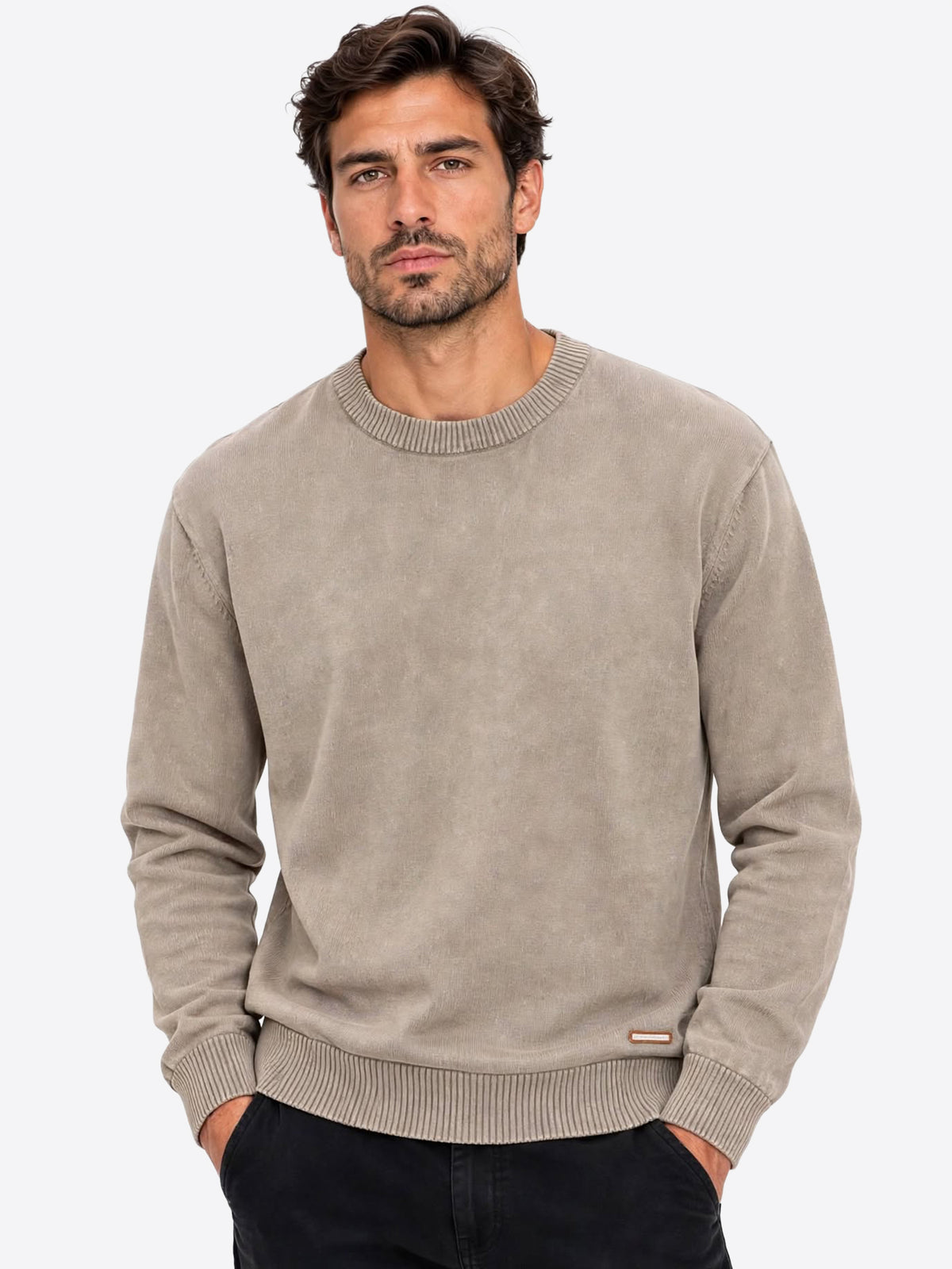 Maglione INDICODE da Uomo - beige INARKMILONECK034 BEIGE