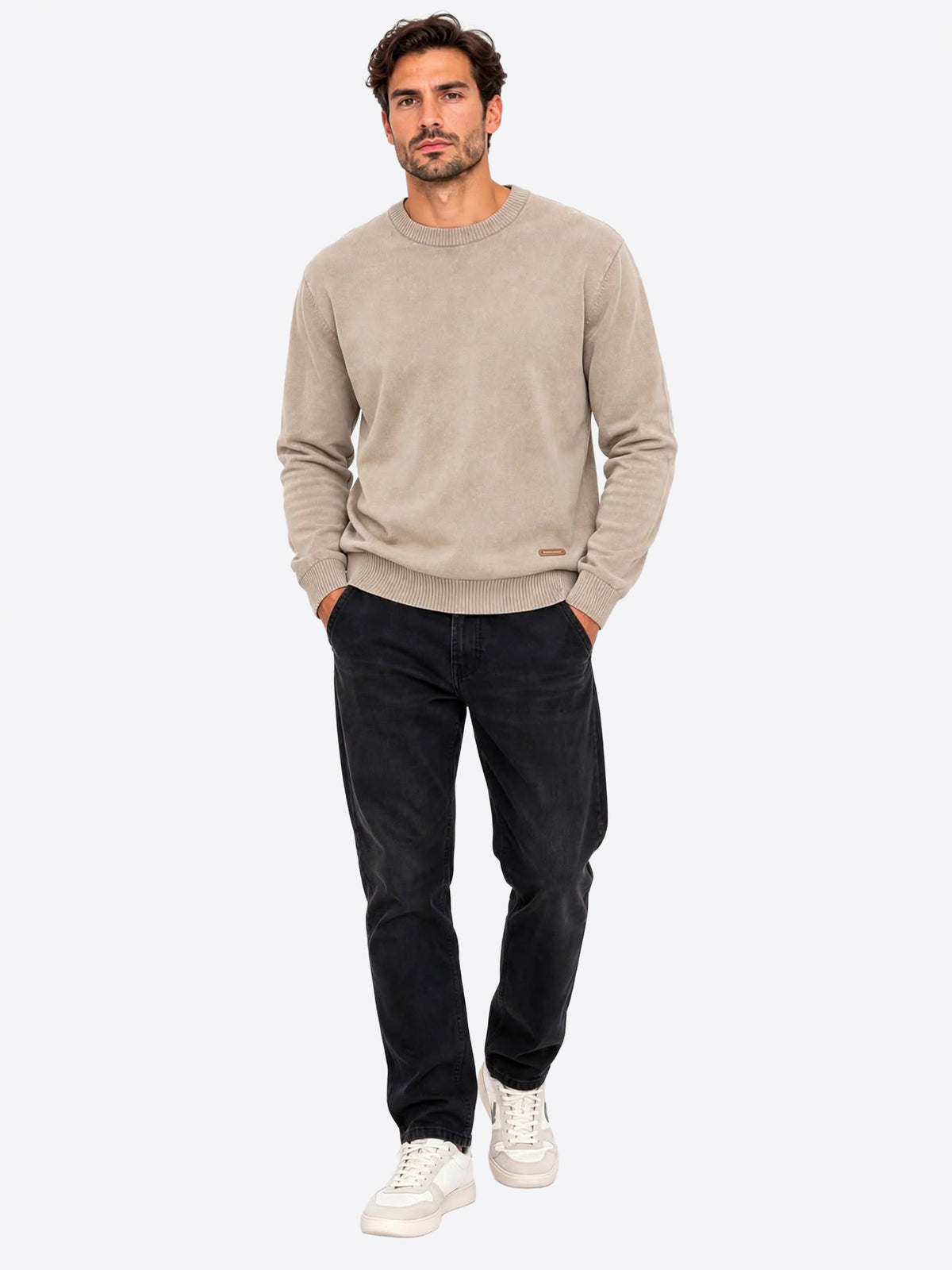 Maglione INDICODE da Uomo - beige INARKMILONECK034 BEIGE