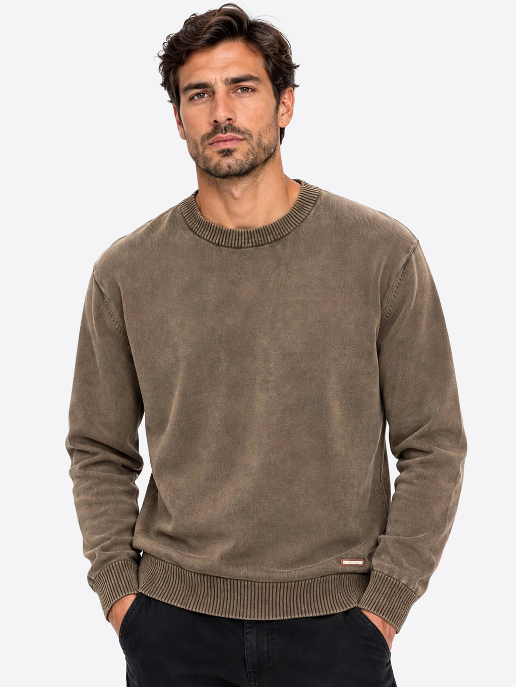 Maglione INDICODE da Uomo - INARKMILONECK069 MORO